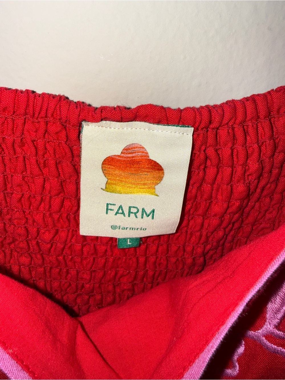 FARM Rio Red Palm Tree Richelieu Dress - Picture 5 of 5